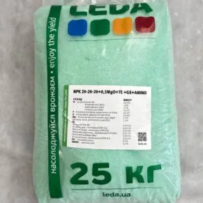 ДОБРИВО LEDA NPK 20-20-20+0,5MGO+TE+GS+AMINO 25кг.